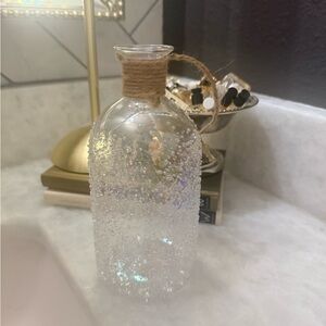 Decorative Clear Glass Bottle with Twine